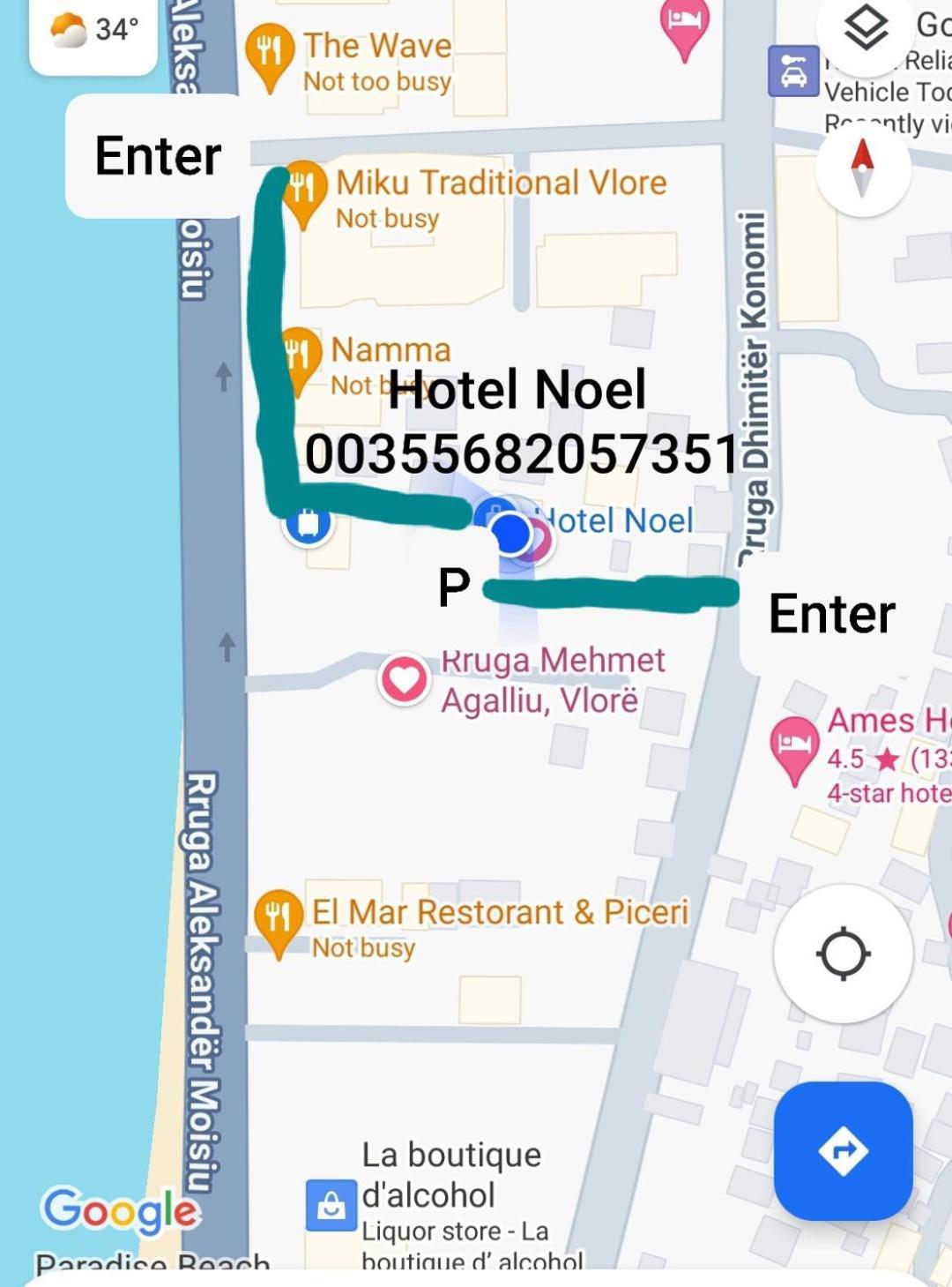 Hotel Noel Vlora Kültér fotó